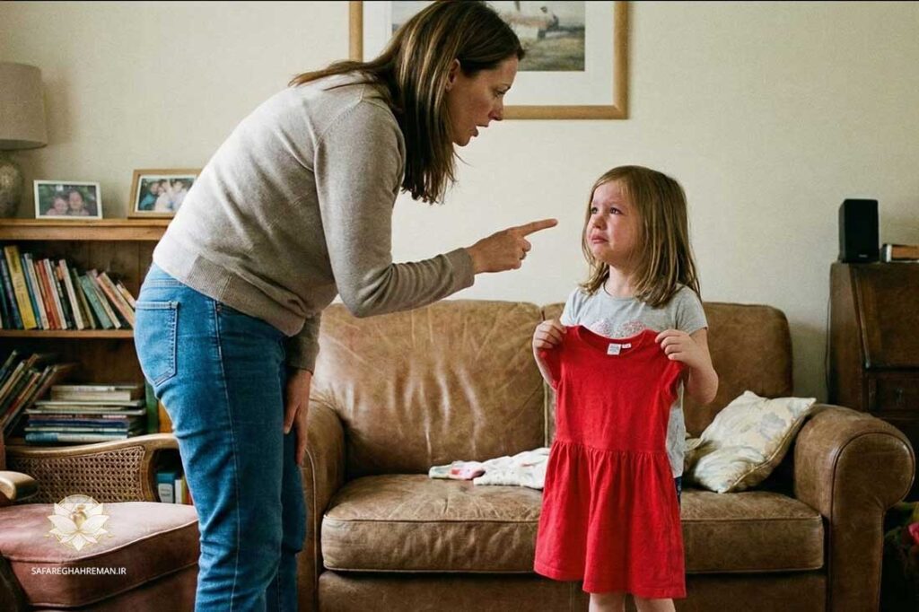 سرزش-دختر-توسط-مادر